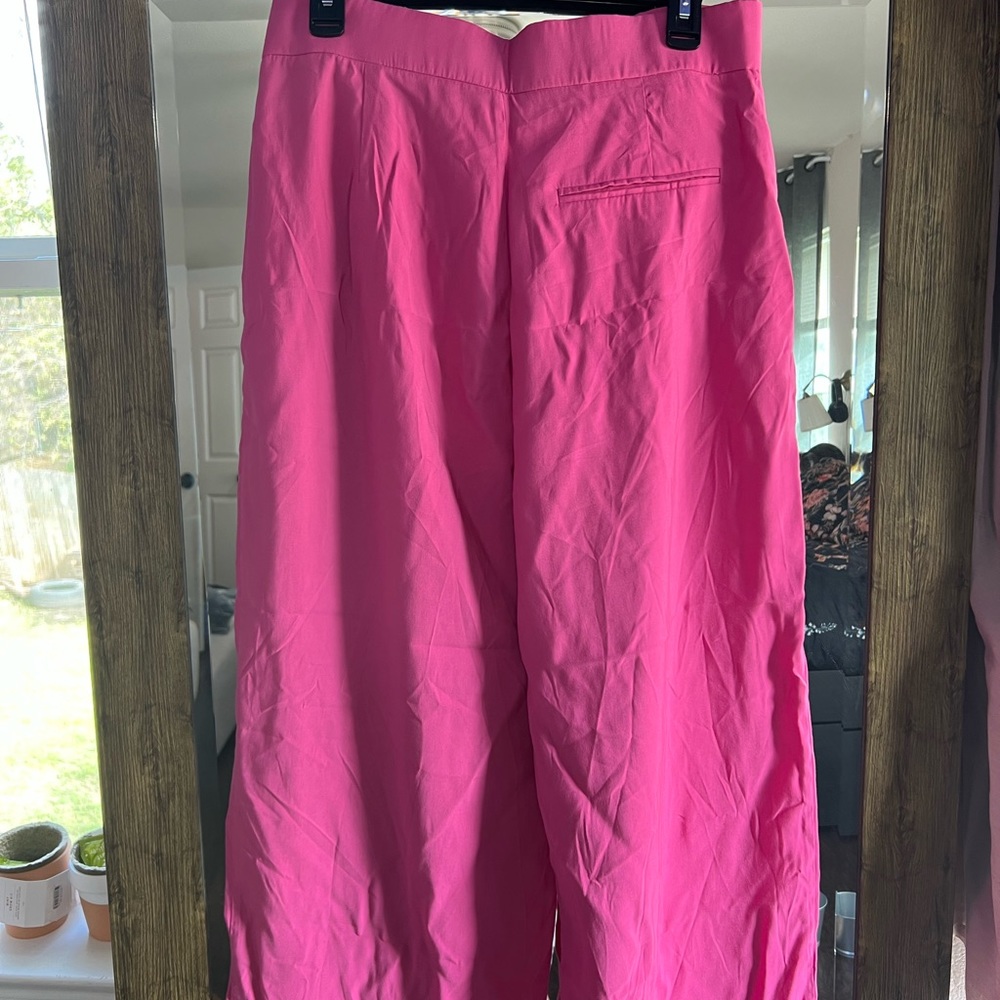 New Zara pink palazzo pants